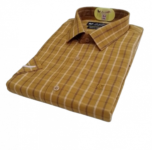 PL COTTON STRIPE CHECK SHIRTS 44 HS
