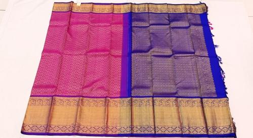 ARNI SILK HALF FINE ZARI SAREE WITH BLOUSE