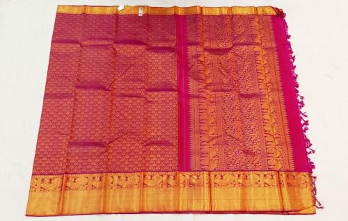 ARNI SILK HALF FINE ZARI SAREE WITH BLOUSE