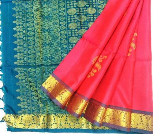 SOFT SILK SAREE WITH BLOUSE