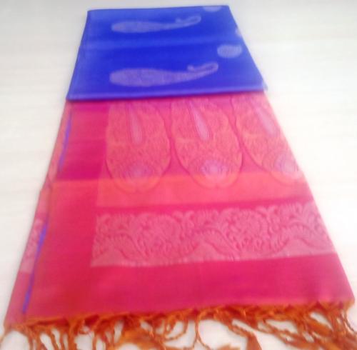 SOFT SILK SAREE WITH BLOUSE