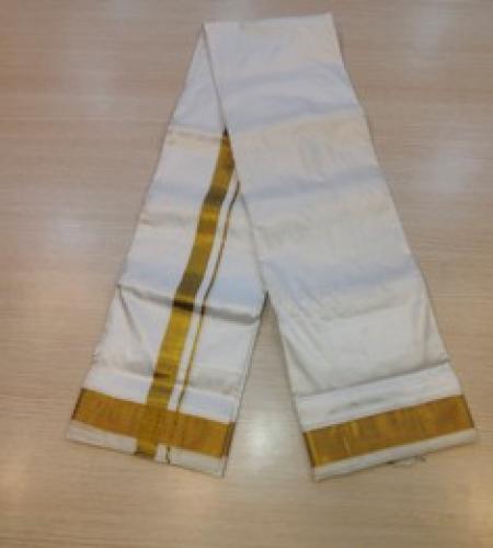 PURE SILK AND HF ZARI DHOTHY