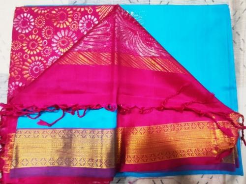 SOFT SILK SAREE WITH BLOUSE