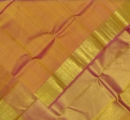 ARNI SILK HALF FINE ZARI SAREE WITH BLOUSE