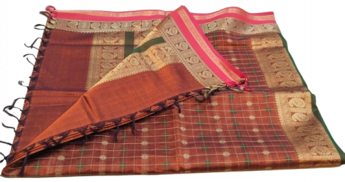 PMK 1000 BUTTA SILK COT SAREES