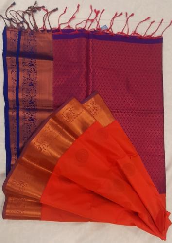 PL Polyester Big Butta Softee saree Jacquard