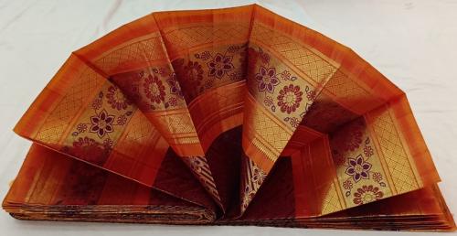 THIRUBHUVANAM HF ZARI SILK SAREE WITH BLOUSE