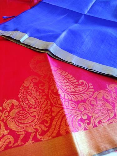 SOFT SILK SAREE WITH BLOUSE