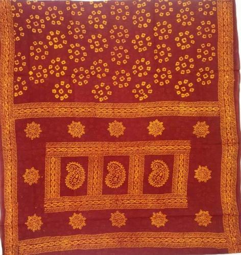 PL COTTON SAREES WITH WAX DOT PRINT DESIGNS