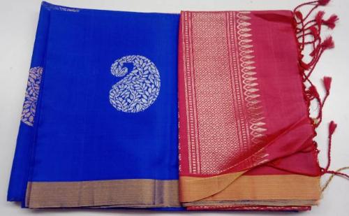 SOFT SILK SAREE WITH BLOUSE