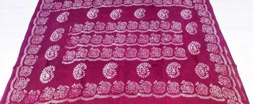 PL COTTON SAREES WITH SOLID WAX CRACK DESIGNS