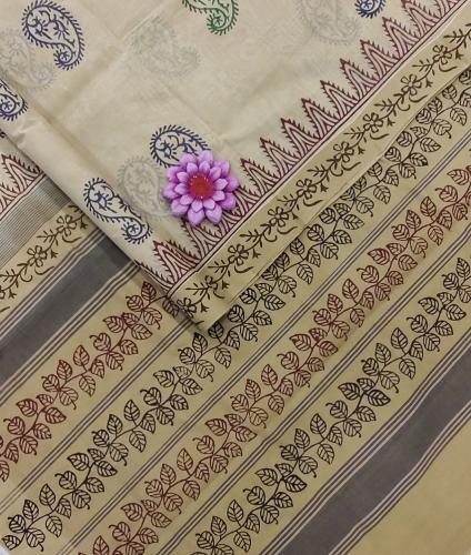 SALEM BLOCK PRINT COTTON SAREES