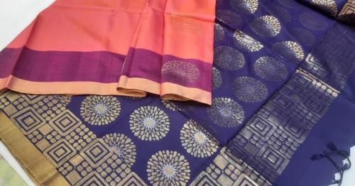 SOFT SILK SAREE WITH BLOUSE