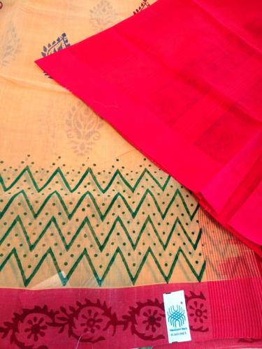 SALEM BLOCK PRINT COTTON SAREES