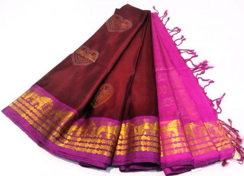 SOFT SILK SAREE WITH BLOUSE