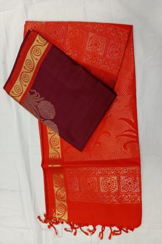 SOFT SILK SAREE WITH BLOUSE