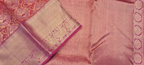 ARNI SILK HALF FINE ZARI SAREE WITH BLOUSE