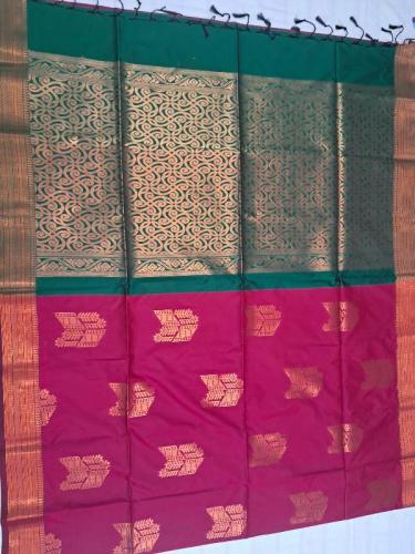 PL Polyester Big Butta Softee saree Jacquard