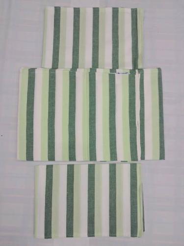 BEDSHEET STRIPE 72X100 2 PILLOW COVER