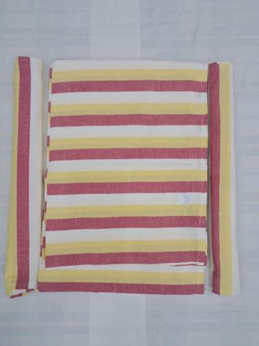 BEDSHEET STRIPE 72X100 2 PILLOW COVER