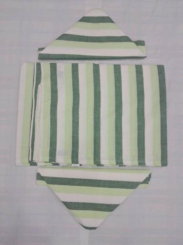 BEDSHEET STRIPE 72X100 2 PILLOW COVER