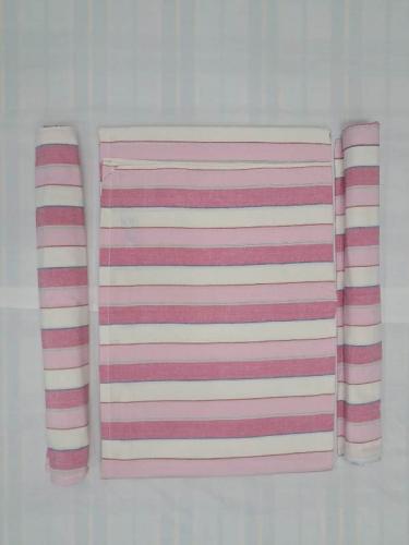 BEDSHEET STRIPE 72X100 2 PILLOW COVER