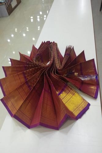 THIRUBHUVANAM HF ZARI SILK SAREE WITH BLOUSE