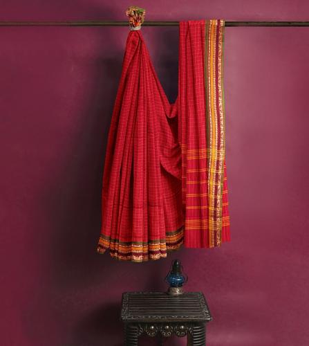 MANAMEDU BLOCK PRINTED SAREES WITH BLOUSE