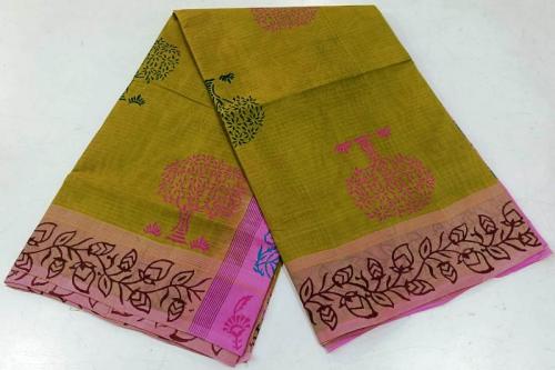 SALEM BLOCK PRINT COTTON SAREES