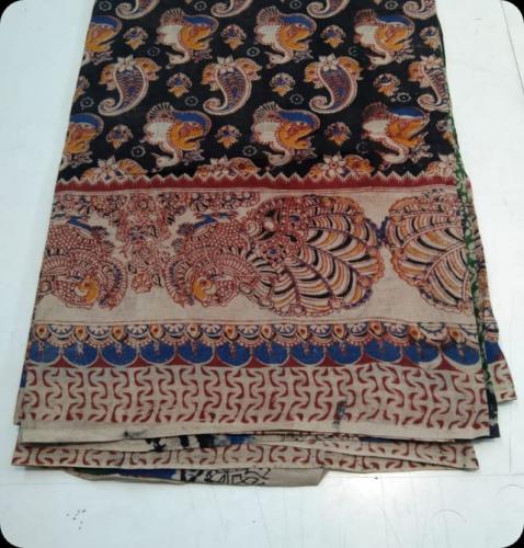 KALAMKARI PRINTED COTTON SAREE