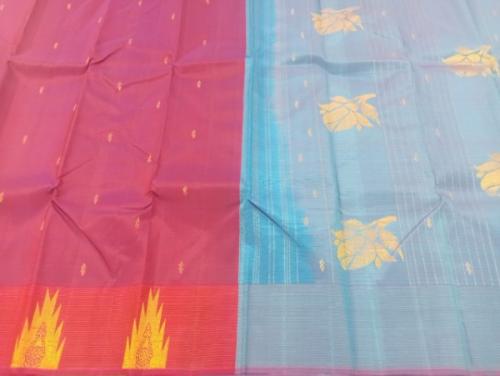 ARNI SILK HALF FINE ZARI SAREE WITH BLOUSE