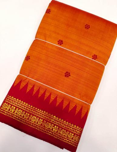 ARNI SILK HALF FINE ZARI SAREE WITH BLOUSE