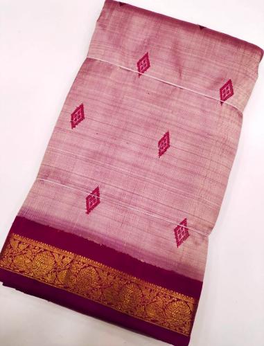 ARNI SILK HALF FINE ZARI SAREE WITH BLOUSE