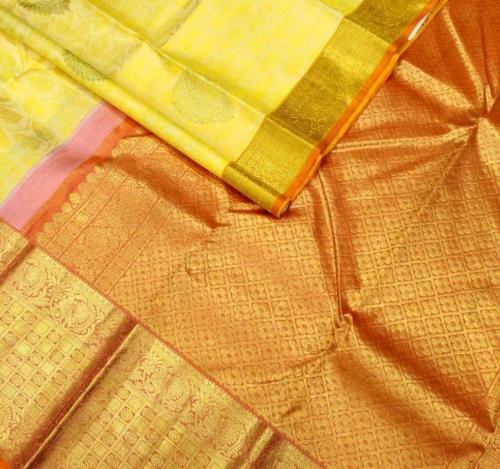 ARNI SILK HALF FINE ZARI SAREE WITH BLOUSE