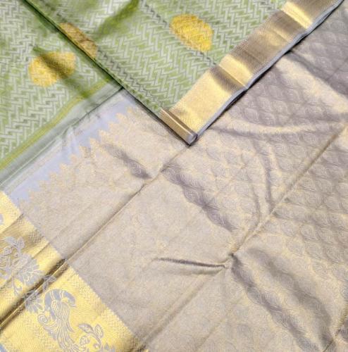 ARNI SILK HALF FINE ZARI SAREE WITH BLOUSE