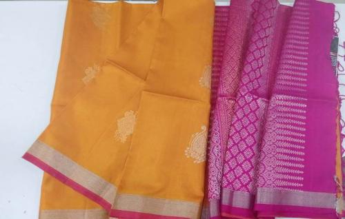 SOFT SILK SAREE WITH BLOUSE