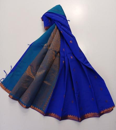 PL Salem Silk Finish Border Saree