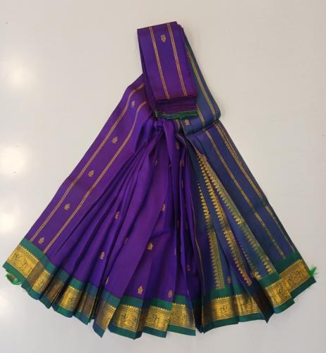 THIRUBHUVANAM HF ZARI SILK SAREE 550 MTS