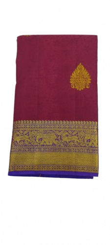 ARNI SILK HALF FINE ZARI SAREE WITH BLOUSE