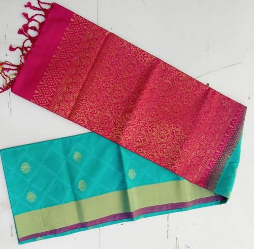 SOFT SILK SAREE WITH BLOUSE