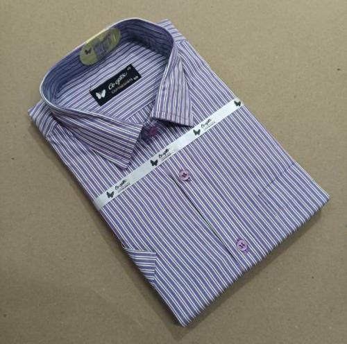 PL COTTON STRIPE CHECK SHIRTS 42 HS