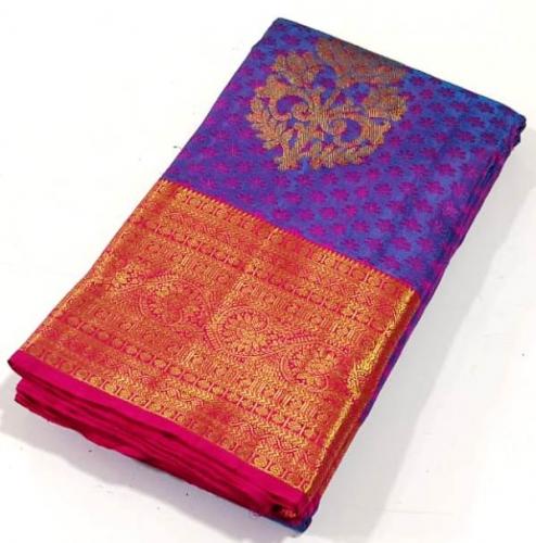 ARNI SILK HALF FINE ZARI SAREE WITH BLOUSE