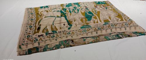 KALAMKARI PRINTED COTTON SAREE