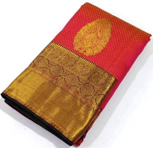 ARNI SILK HALF FINE ZARI SAREE WITH BLOUSE