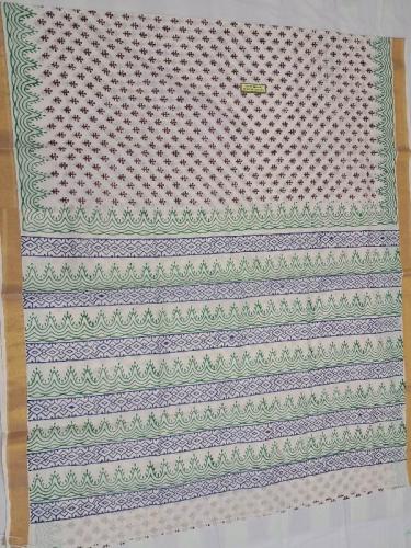 PL Saree Kerala Hand Block Printing