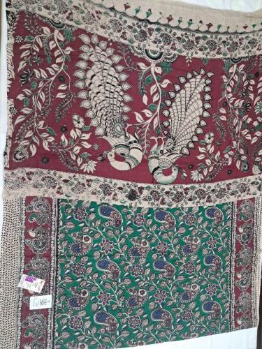 KALAMKARI PRINTED COTTON SAREE