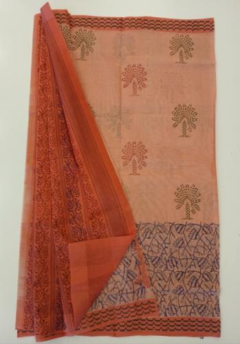 SALEM BLOCK PRINT COTTON SAREES