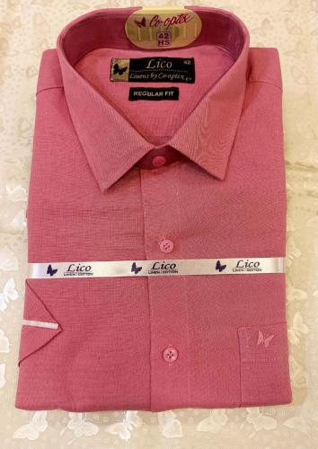 PL COTTONX LINEN DYED READYMADE SHIRT 42 HS
